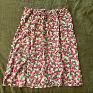 Sag Harbor Pink and Green Floral Skirt